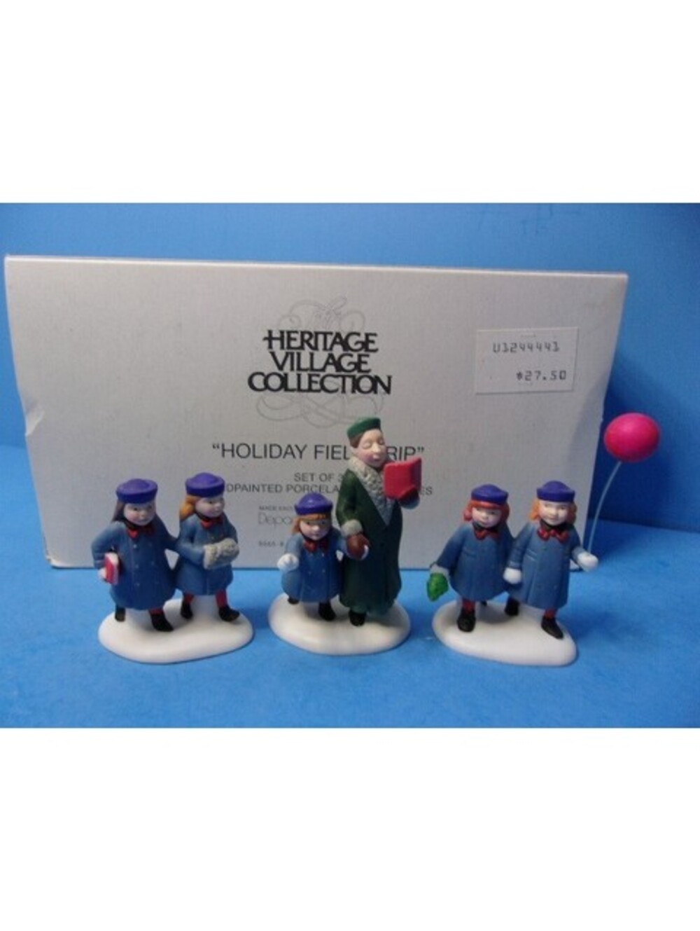 Dept 56 Holiday Field Trip #58858 Christmas in the City Retired Set of 3 in Box